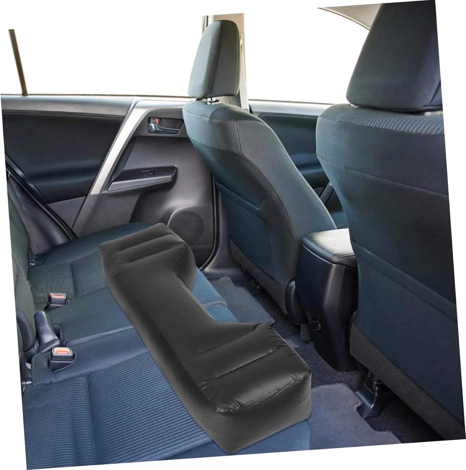 BESPORTBLE Inflatable Car Bed Accessory Dog Seat for Back Seat Cozy Sleeping Pad Footrest Material Portable Travel for Suvs and Road Trips