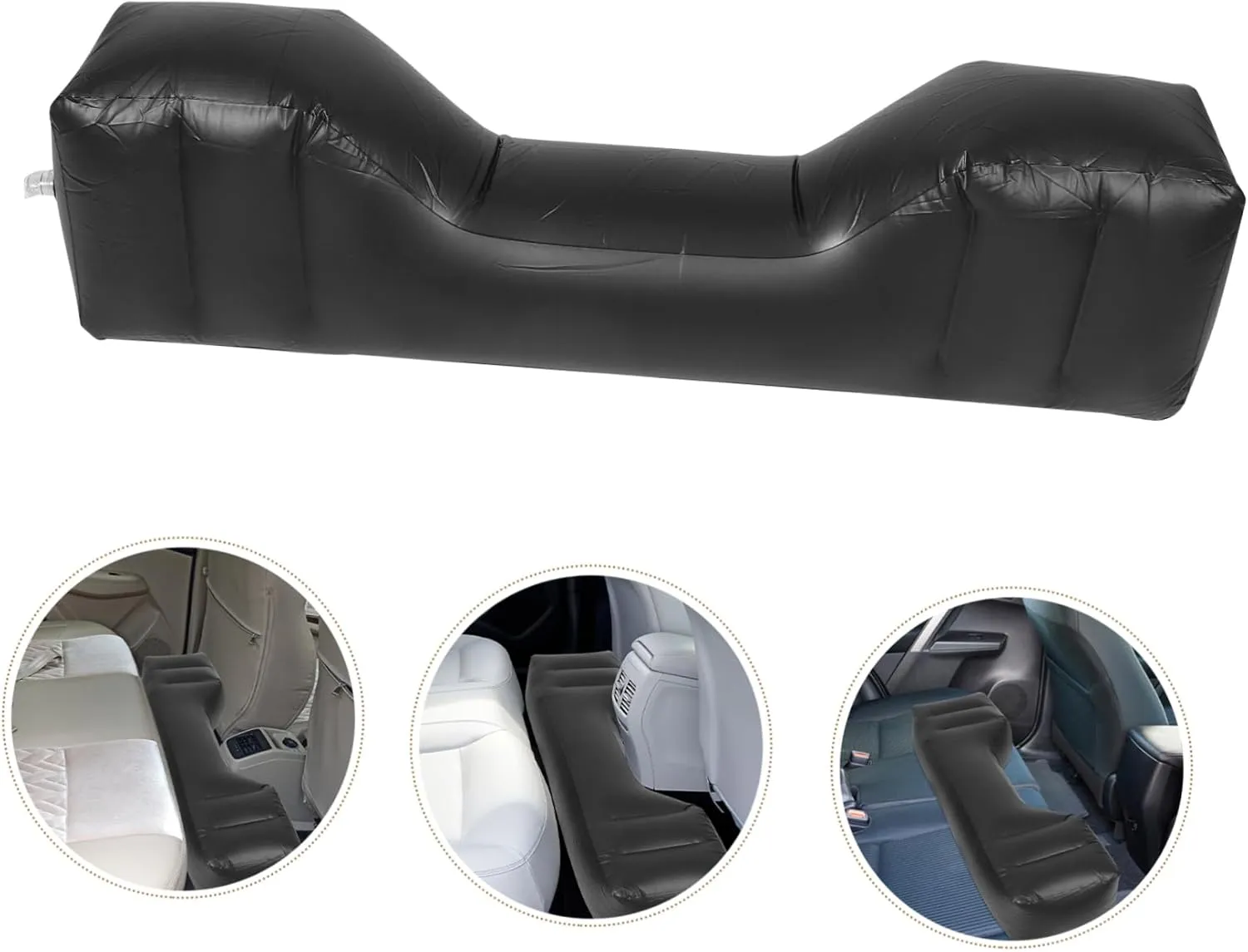 BESPORTBLE Inflatable Car Bed Accessory Dog Seat for Back Seat Cozy Sleeping Pad Footrest Material Portable Travel for Suvs and Road Trips