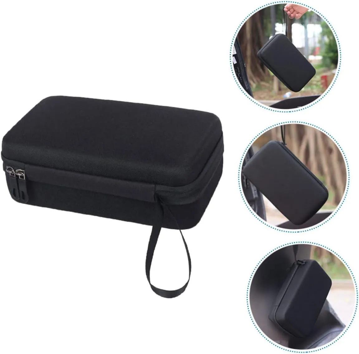 Bike Accessories Organizer Durable Hard Shell Charger Storage Bag for Electric Vehicles and Bicycles Shockproof Pressure Resistant Stylish Portable Design