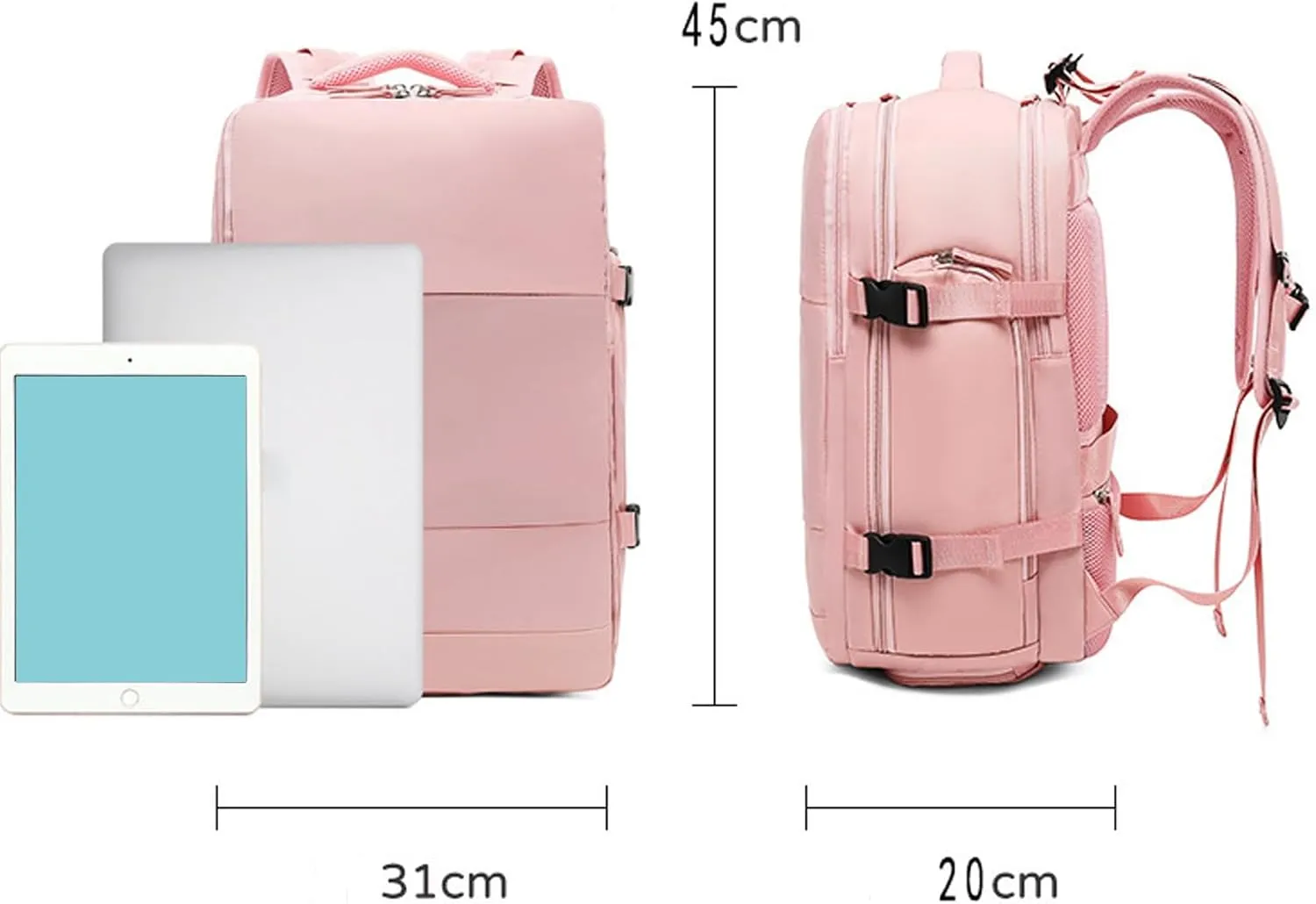 Birdesc Backpack, Levette Bag Travel, Levettevac Backpack, Large Capacity Bag With Separate Compartment (Beige)