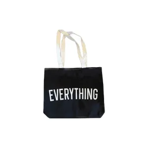 Black EVERYTHING Canvas Tote
