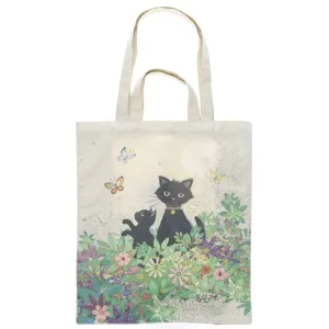 Black Kitty Cotton Bag