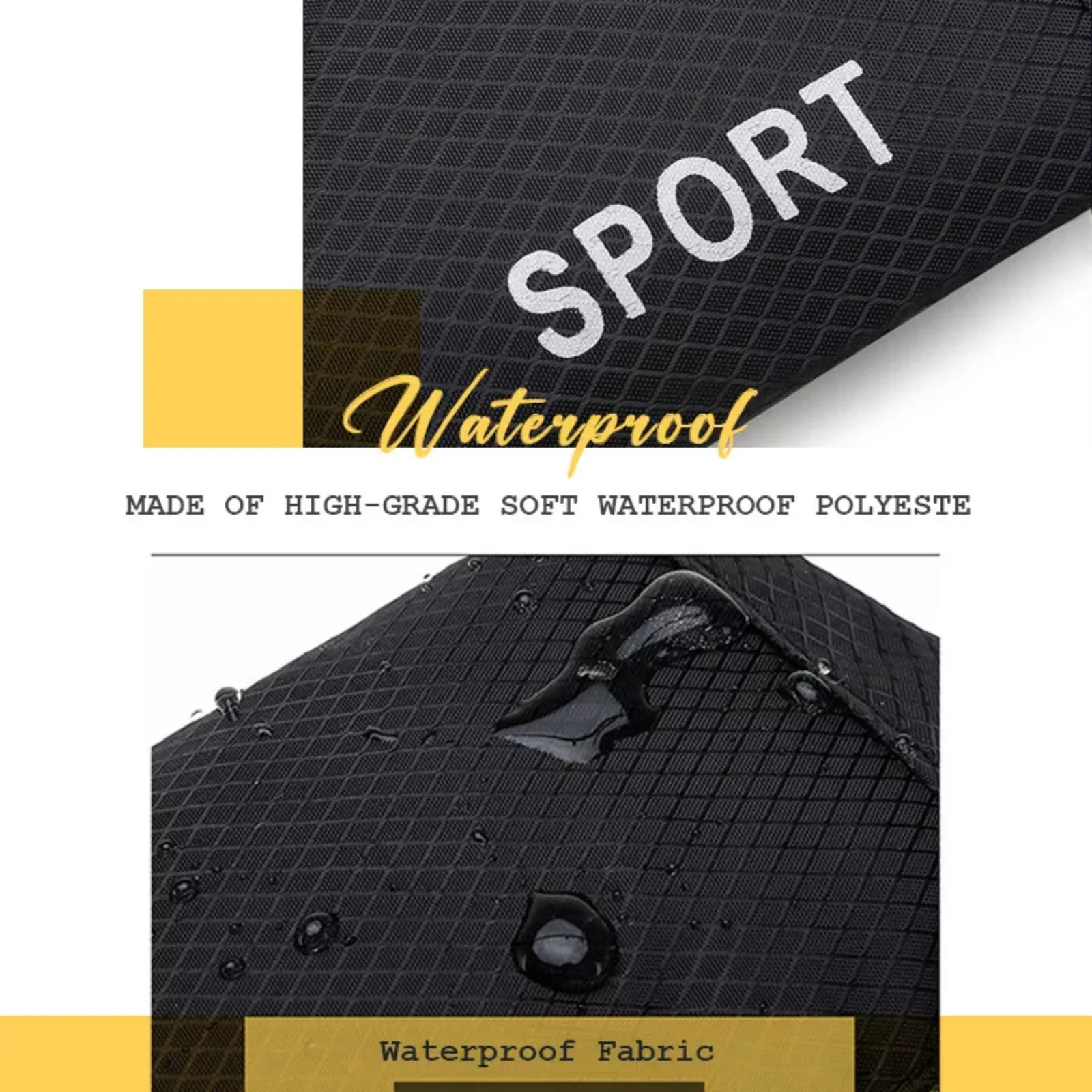Black Pouch Sports Wallet Bags Money Zip Waterproof Running Belt Bum Bag