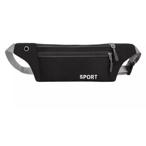 Black Pouch Sports Wallet Bags Money Zip Waterproof Running Belt Bum Bag