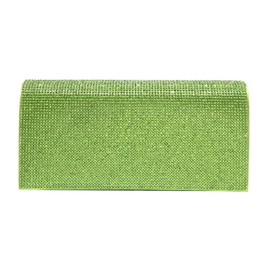 Bling Solid Evening Clutch Crossbody Bag by Madeline Love