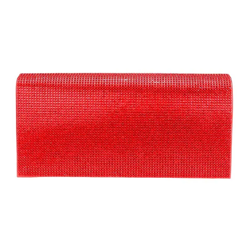 Bling Solid Evening Clutch Crossbody Bag by Madeline Love