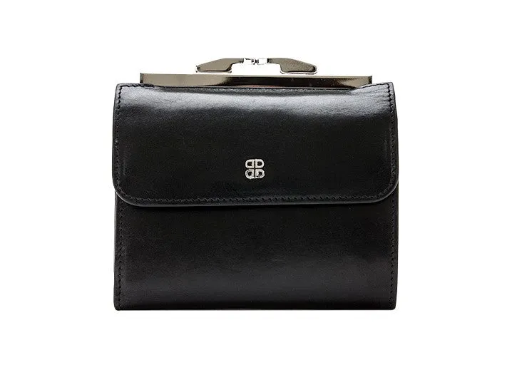 Bosca Womens Old Leather 4" Framed French Purse Wallet
