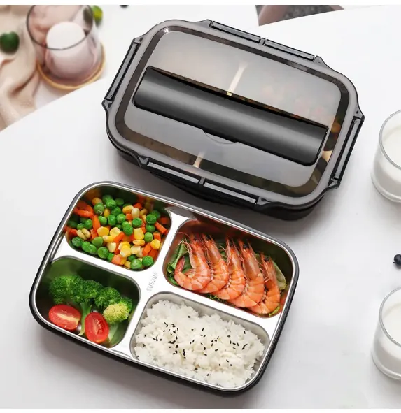 Box Mega discount Lunch Stainless Detailed