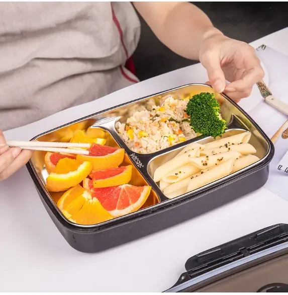 Box Mega discount Lunch Stainless Detailed