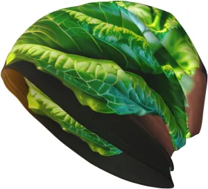 Bright Cabbage Print Stylish Unisex Knit Hat Classic Winter Warm Beanie Cap Multi Color Comfortable