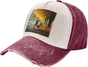Bright Cabbage Unisex Adjustable and Breathable Sporty Denim Hat,Stylish Baseball Cap for Outdoor Activities