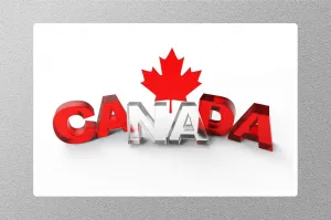 Canada Maple Leaf Travel Sticker