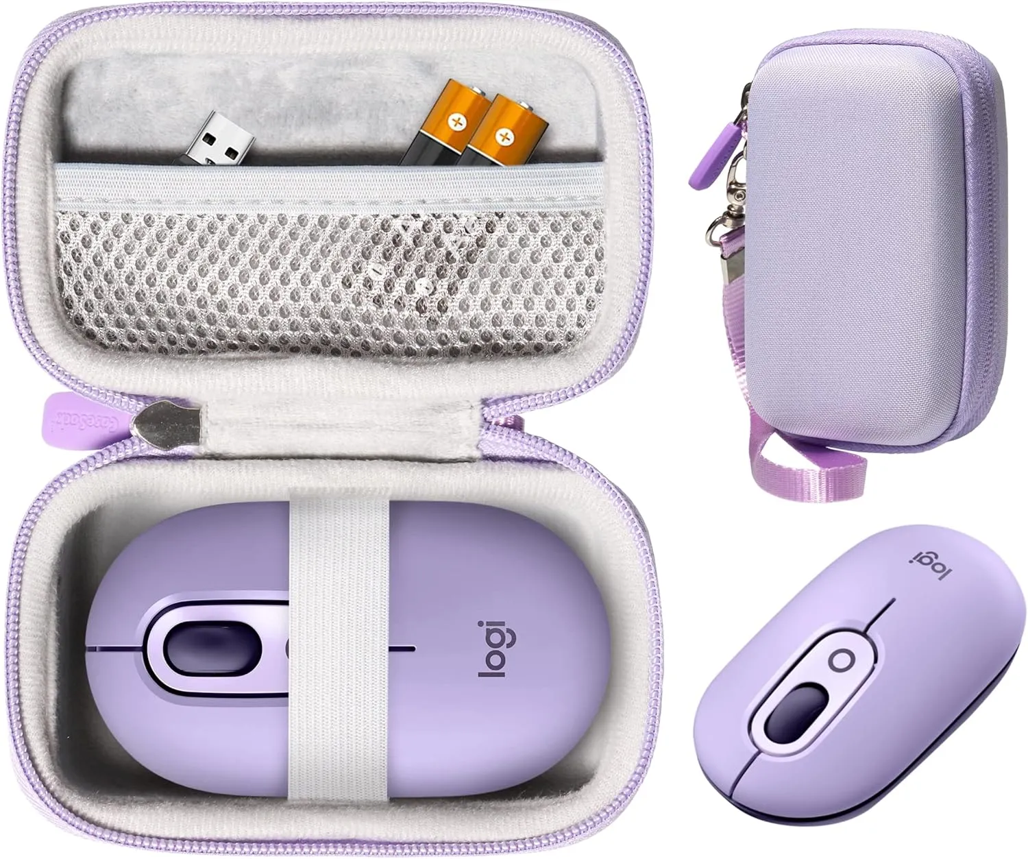 CaseSack Mouse Case for Logitech POP Mouse(Purple)