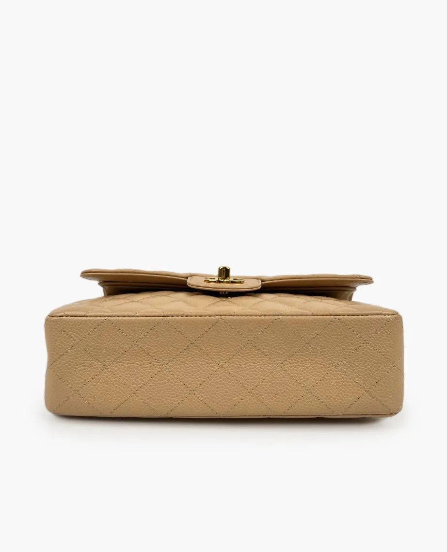 Chanel Timeless Small Beige Caviar GHW