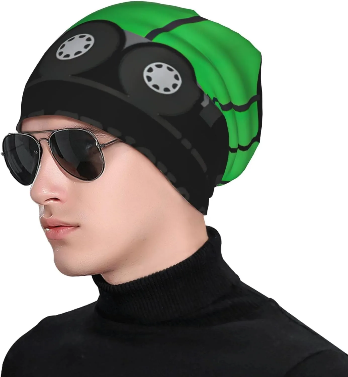 Christmas Holiday Stylish Adult Knit Hat-Elastic No-Brim Hat,Casual Beanie for Men's Running Apparel