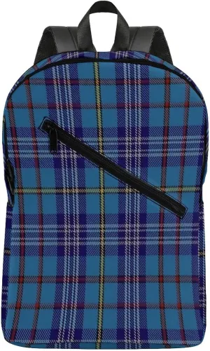 Citadel Military Academy Tartan Large Capacity High-end Fashionable Three-layer Half Full Print Backpack Unisex