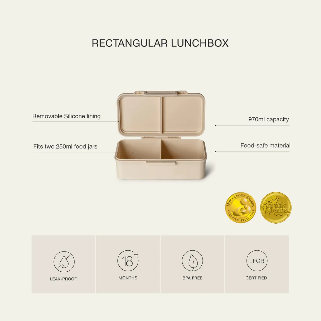 Citron Rectangle Lunchbox