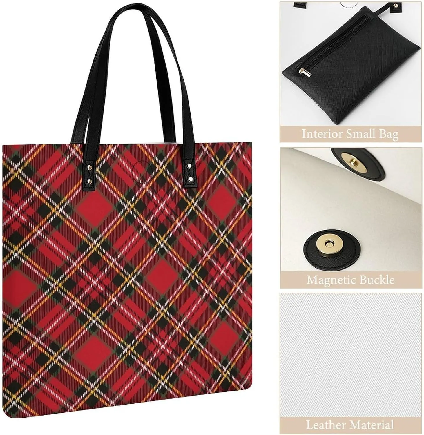Clan MacArthur Arthur Fashionable All Printed Leather Handbag Unisex