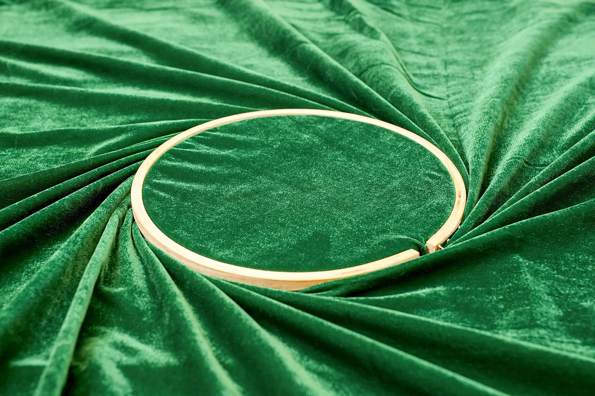 Classic Green Velvet Elegance in Solid Finish for Luxurious Designs