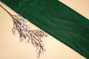 Classic Green Velvet Elegance in Solid Finish for Luxurious Designs