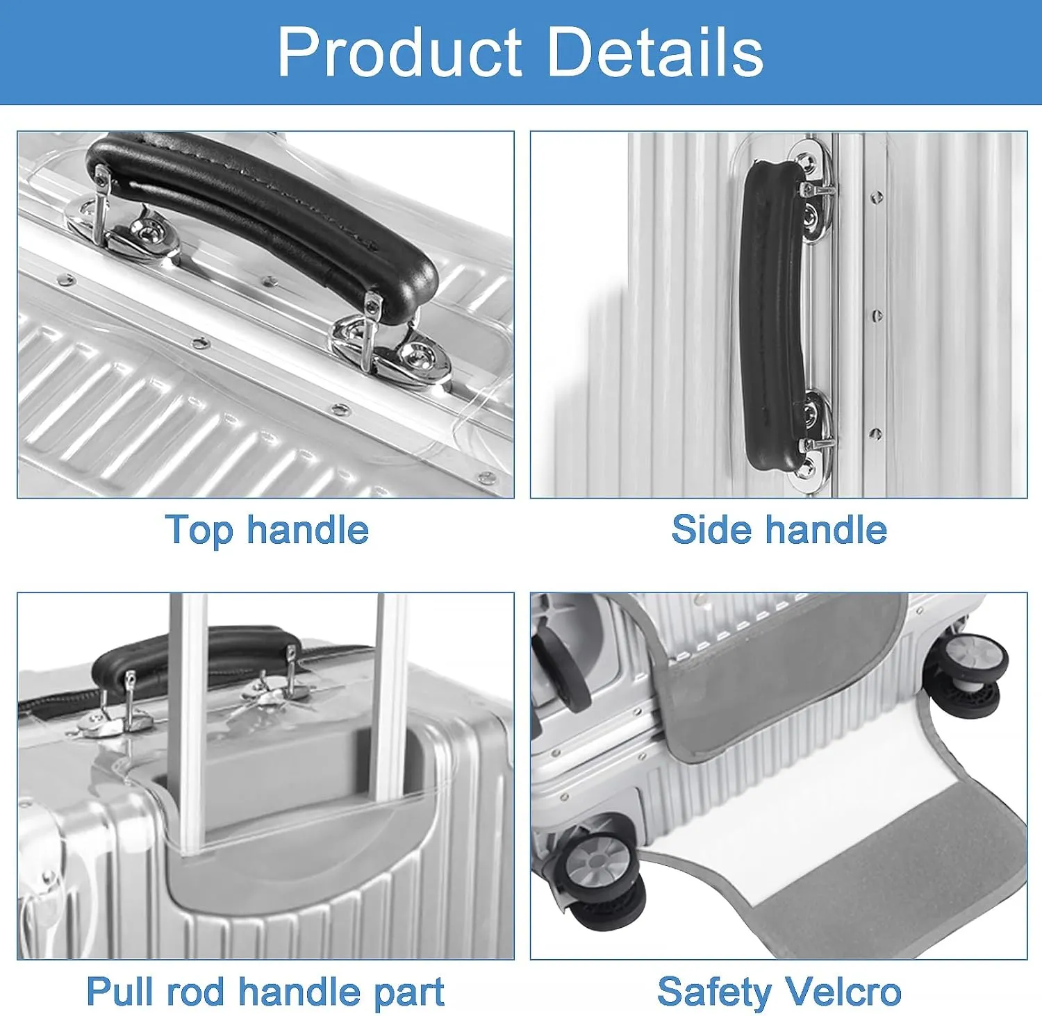 Clear Luggage Cover for 30 inch Suitcase Tsa Approved Thicken PVC Plastic Suitcase Protector Cover for Baggage Travel Waterproof.