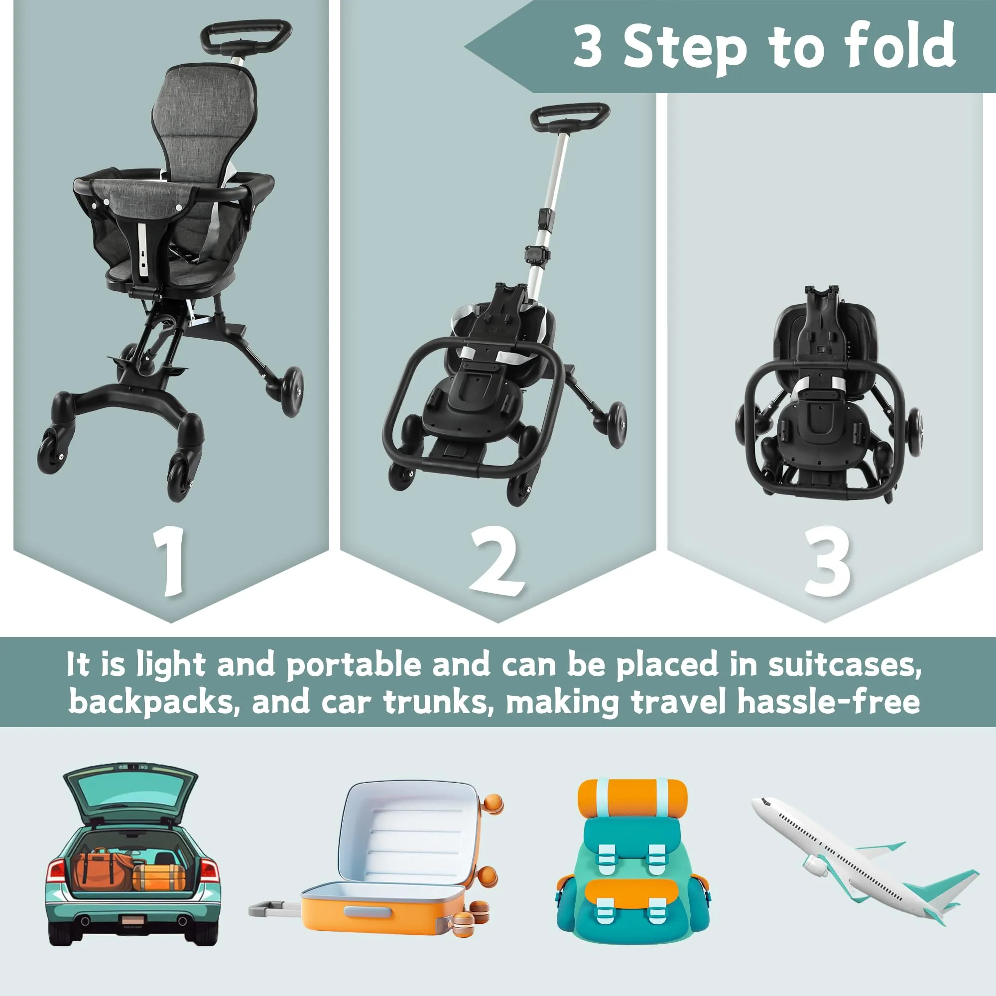 Compact Travel Stroller