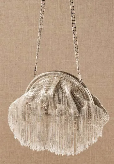 Crystal Beaded Tassel Bag