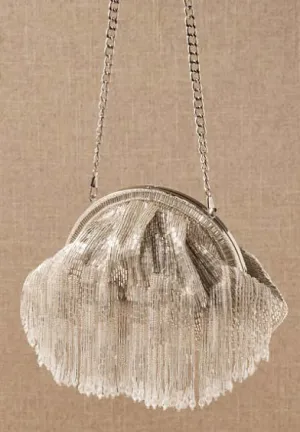 Crystal Beaded Tassel Bag