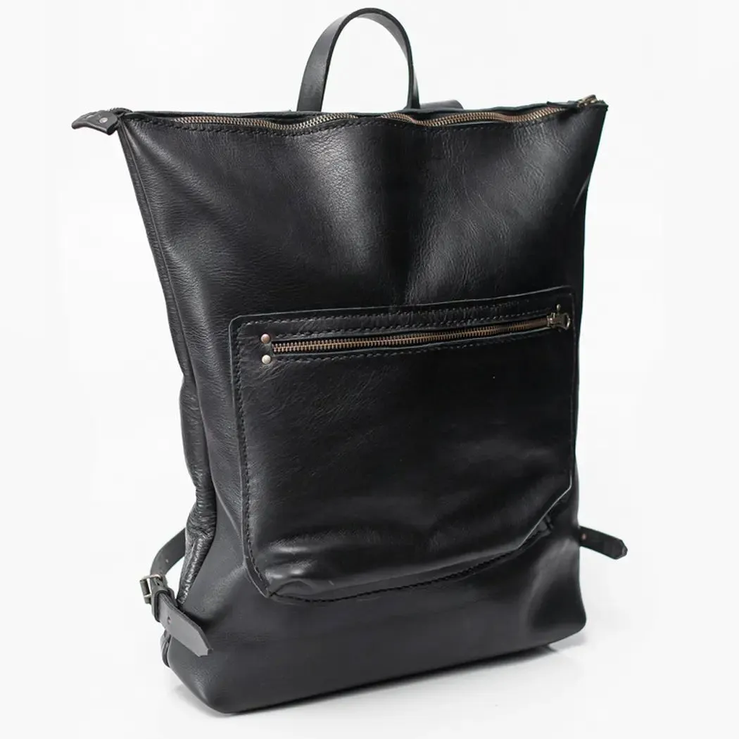 Custom Branded Leather Backpack With Laser Engraved Logo