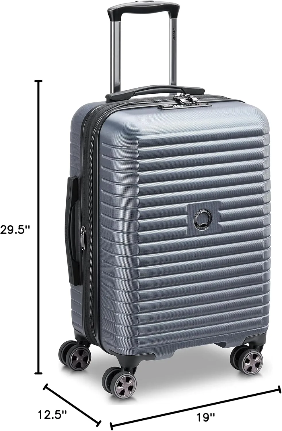 DELSEY PARIS Cruise 3.0 Hardside Expandable Luggage with Spinner Wheels, Graphite, 2 Piece Set (21/28)