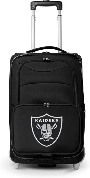 Denco Las Vegas Raiders 21” Rolling Carry-On Luggage- Travel with NFL Licensed Bag- Great for Airports and Trips