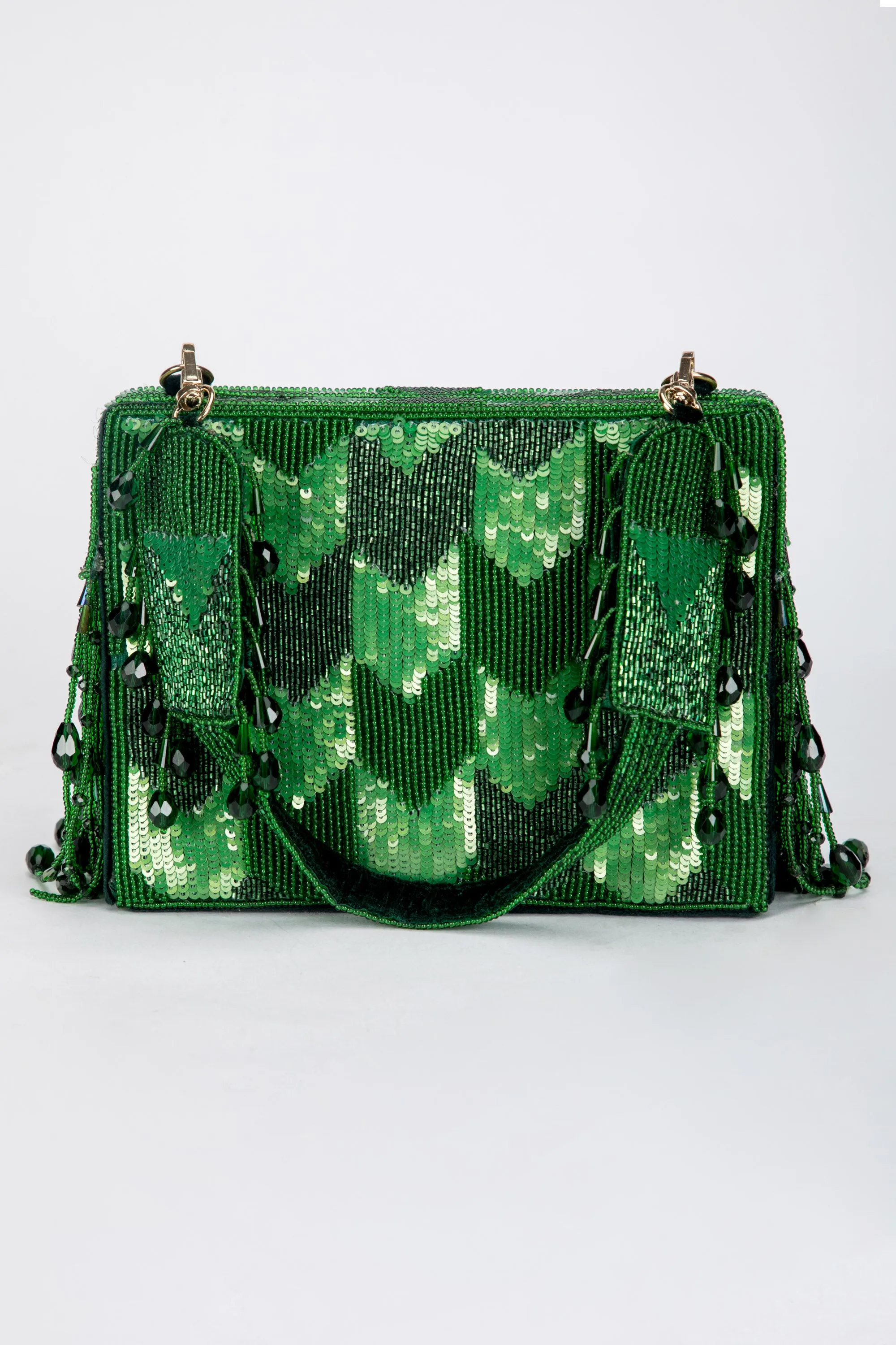 Dishi Clutch – Emerald Green