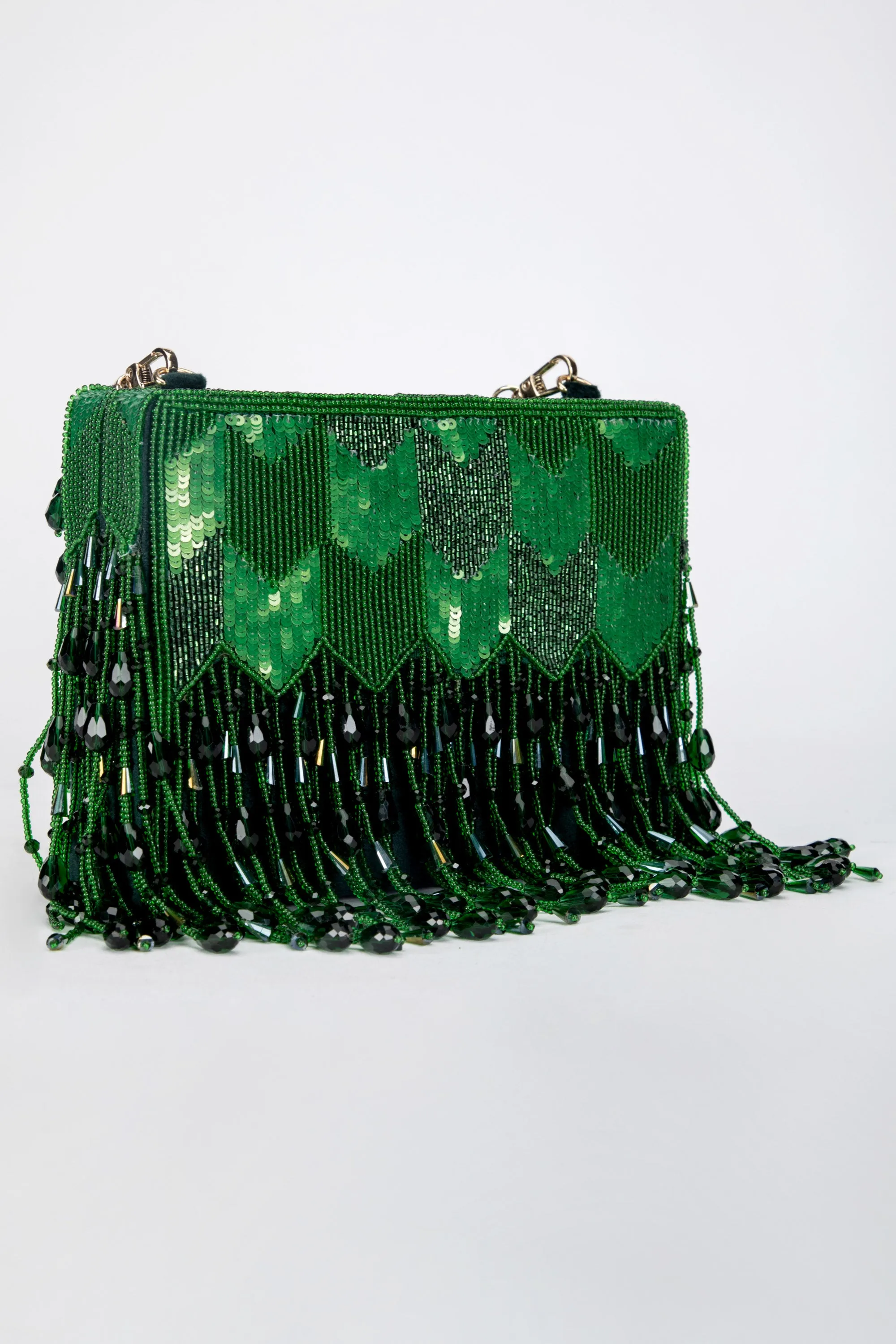 Dishi Clutch – Emerald Green