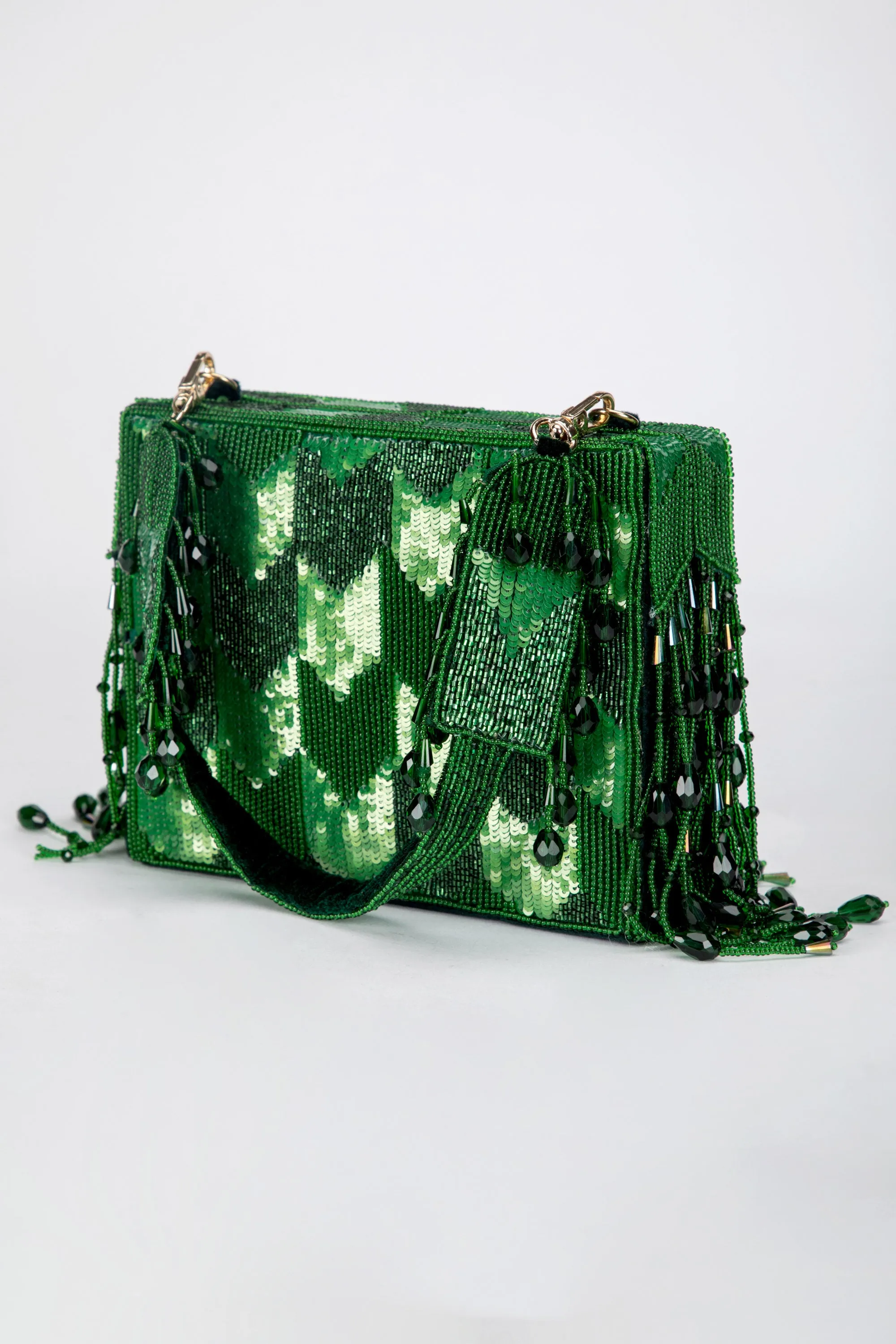 Dishi Clutch – Emerald Green