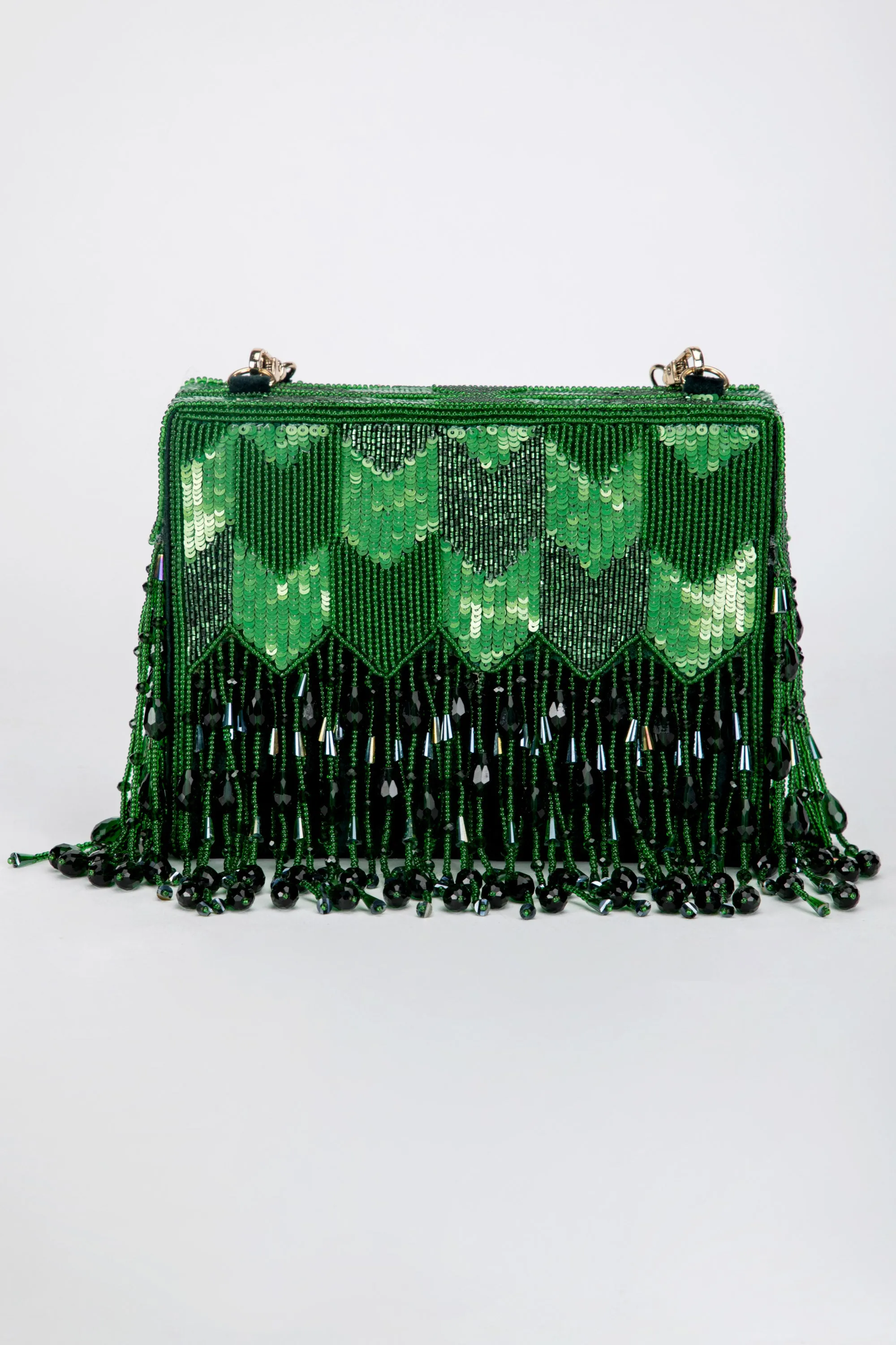 Dishi Clutch – Emerald Green