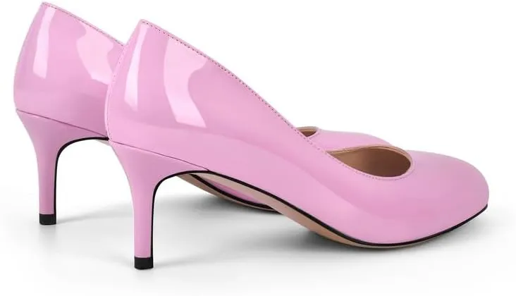 dollskiss Women's Round Toe Classic Stiletto Pumps