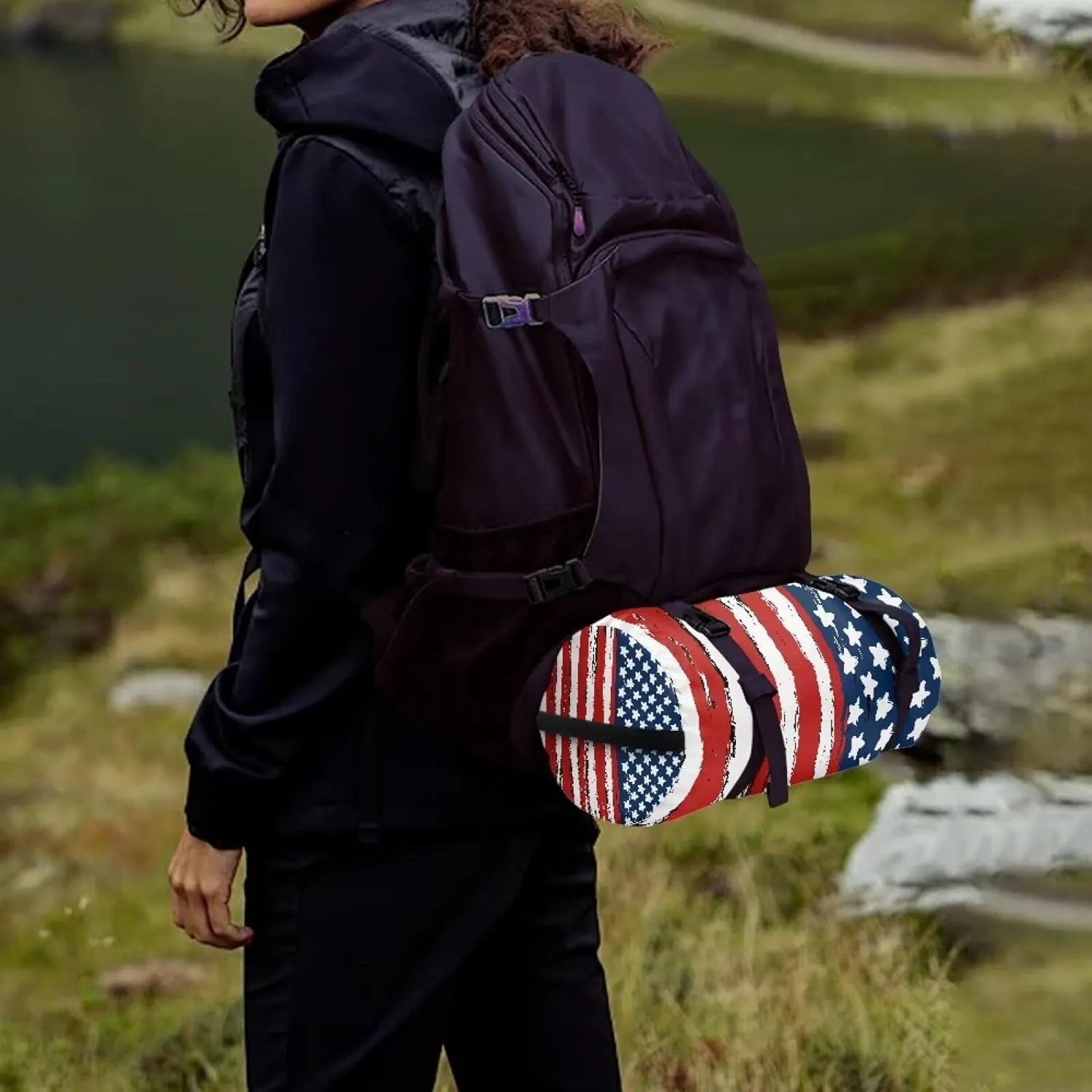 Drawstring Bags Stuff Sack Set 3 Camping Gear Sleeping Bag Stuff Sack for Travel Campsites Trekking