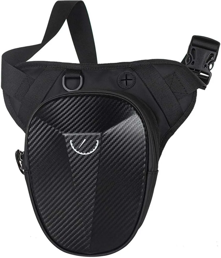 Drop Leg Bag Hard Shell Motorcycle Leg Bag Multi-Functional Leg Strap Bag for Mountaineering and Outdoor Travel Thigh Hip Bag Waist Fanny Pack