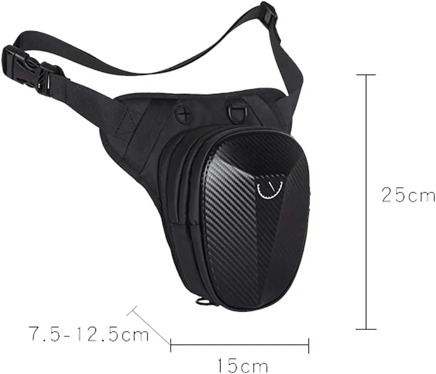Drop Leg Bag Hard Shell Motorcycle Leg Bag Multi-Functional Leg Strap Bag for Mountaineering and Outdoor Travel Thigh Hip Bag Waist Fanny Pack