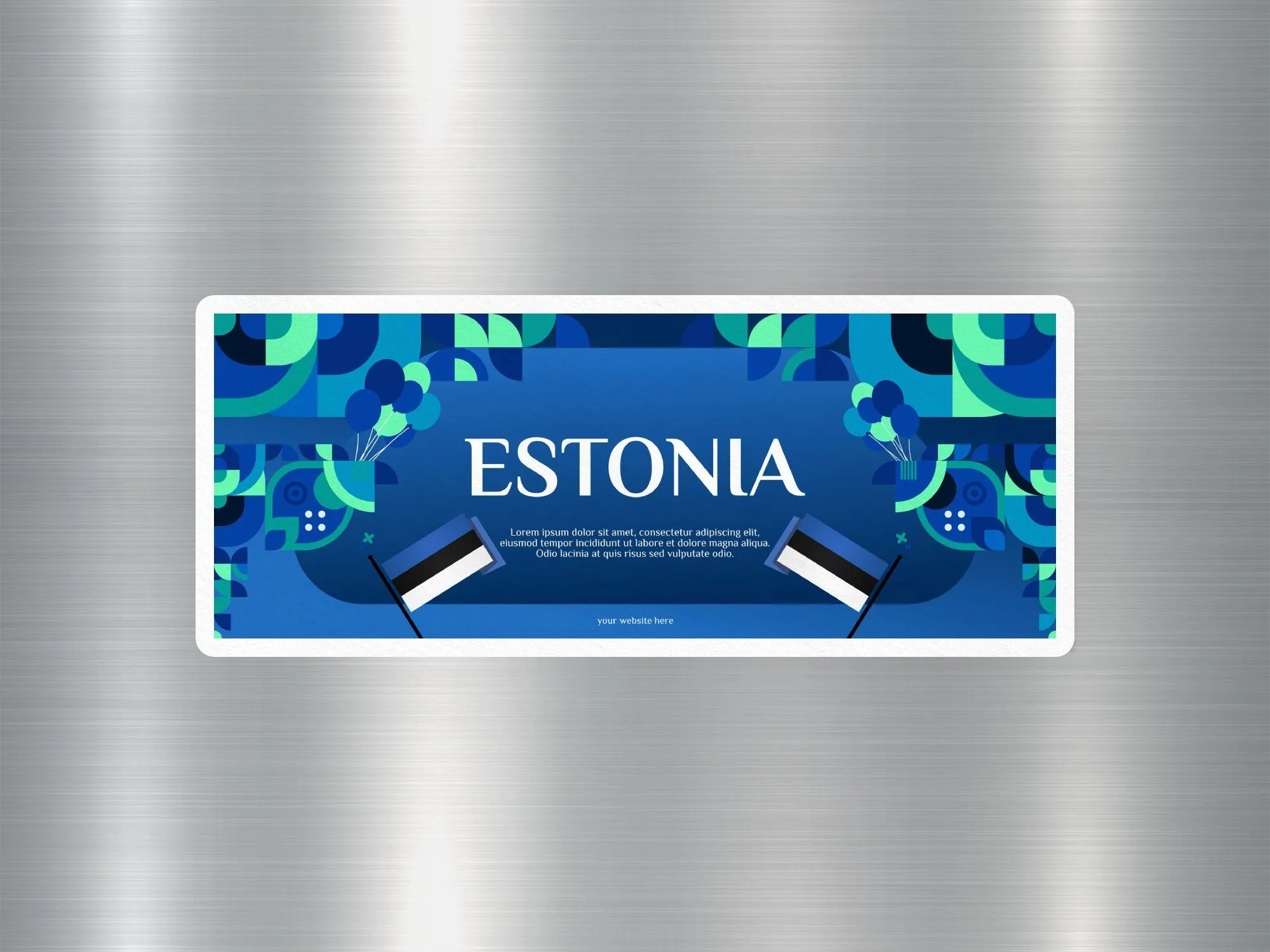 Estonia Travel Sticker