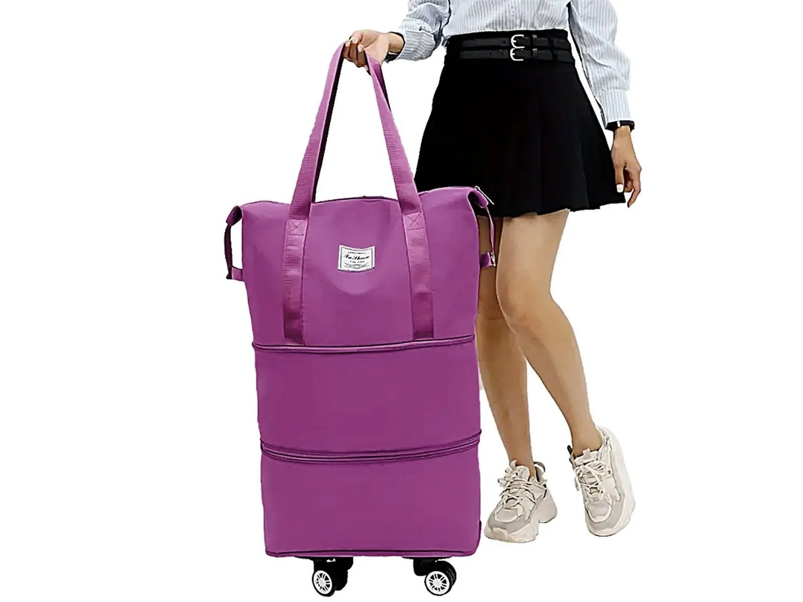 Expandable Travel Duffel Bag with Wheels