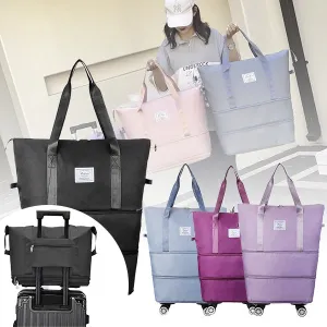 Expandable Travel Duffel Bag with Wheels
