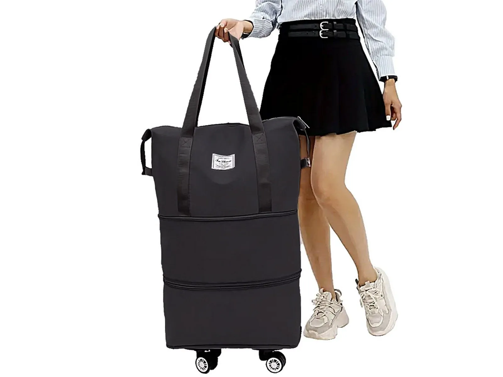 Expandable Travel Duffel Bag with Wheels