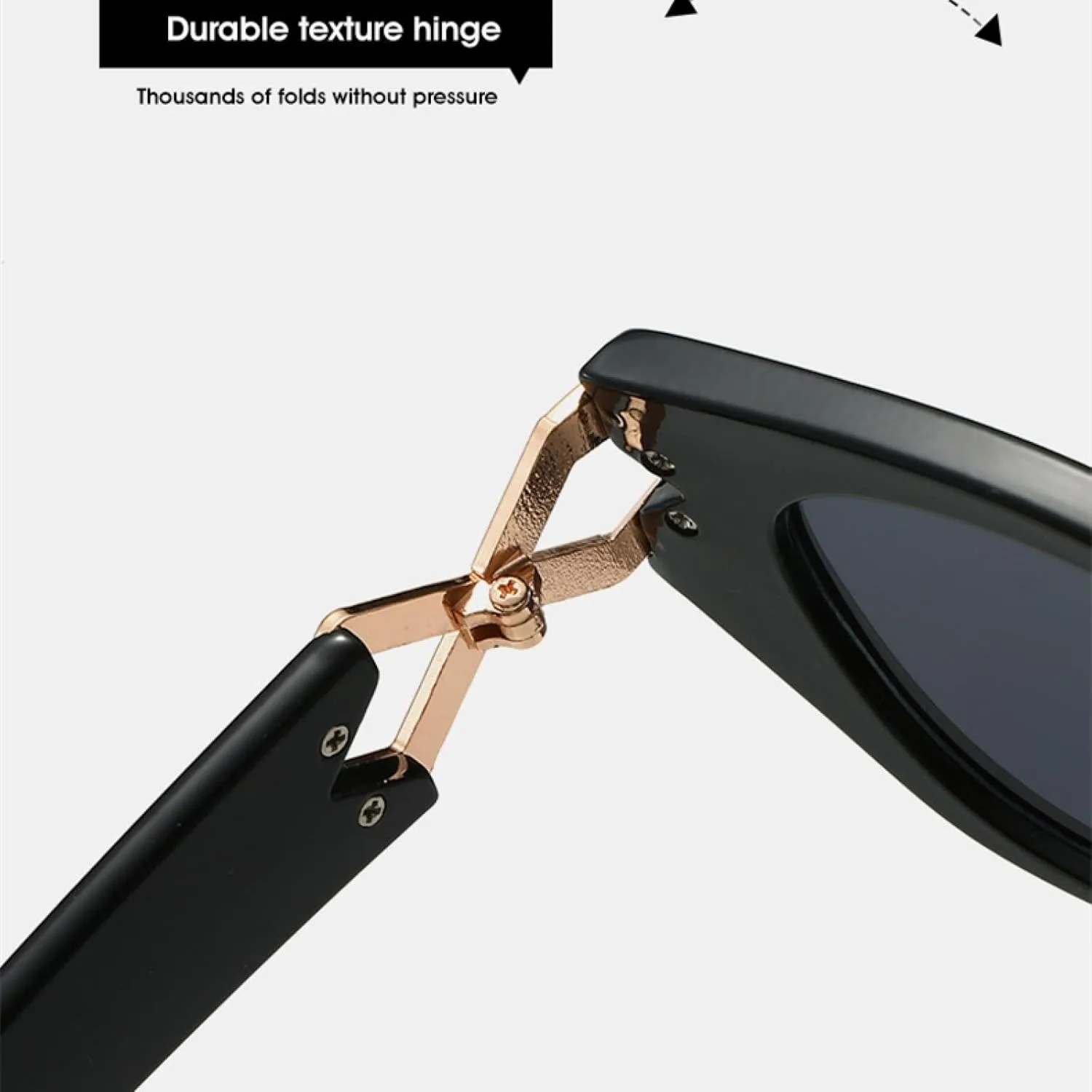 Fashion Cat Eye Sunglasses Gradient Lenses Paperclip Frame Luxury Decoration Glasses Uv400