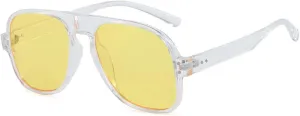 Fashion Men Sunglasses Retro Candy Color Shades Uv400 Women Trending Rivets Sun Glasses