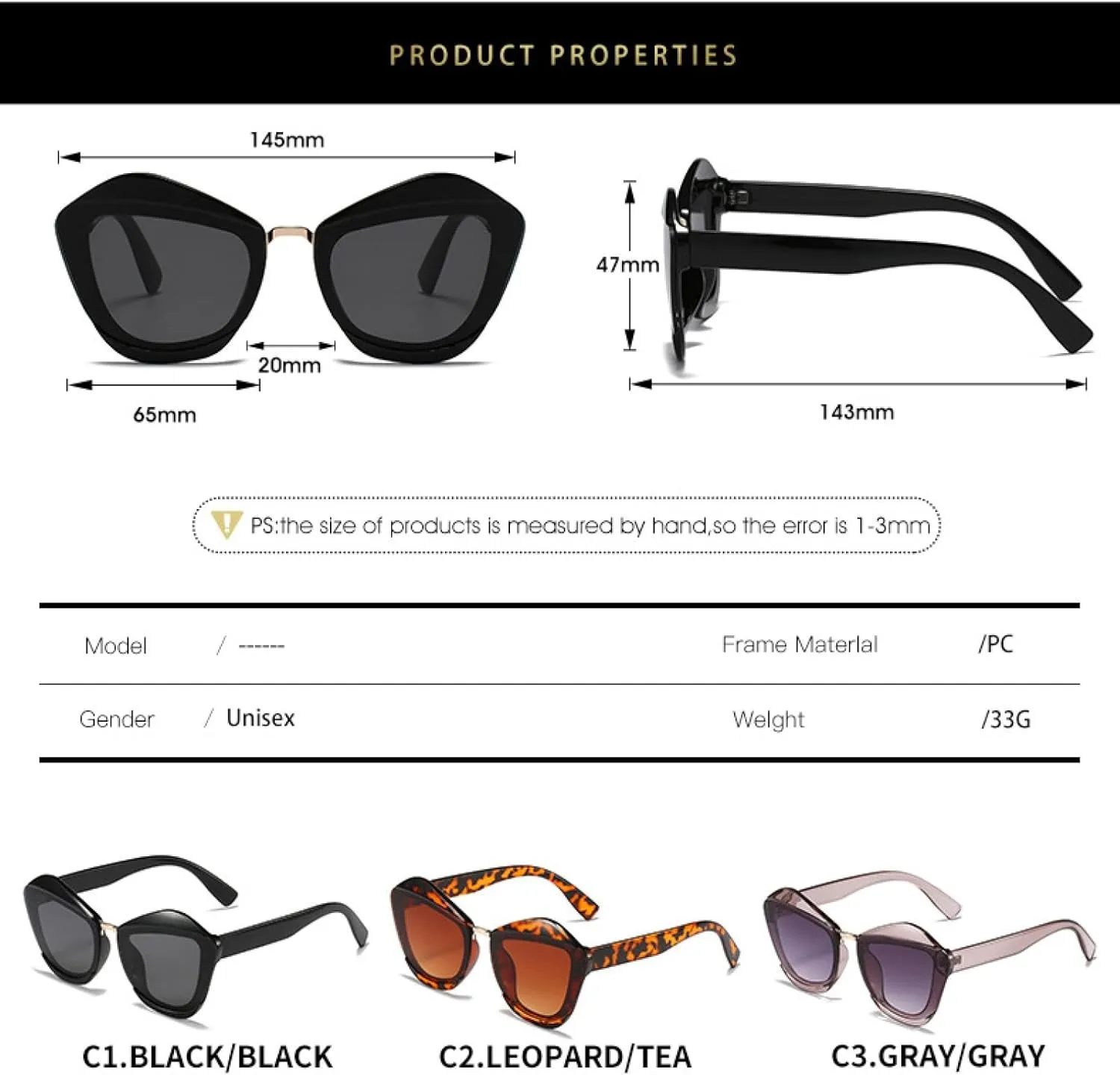 Fashion Retro Cat Eye Sunglasses for Women Men Trend Luxury Sun Glasses Travel Driving Shades Uv400