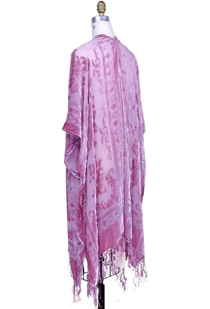 Flapper Style Fringe Evening Wrap in Rose-Pink - SOLD OUT