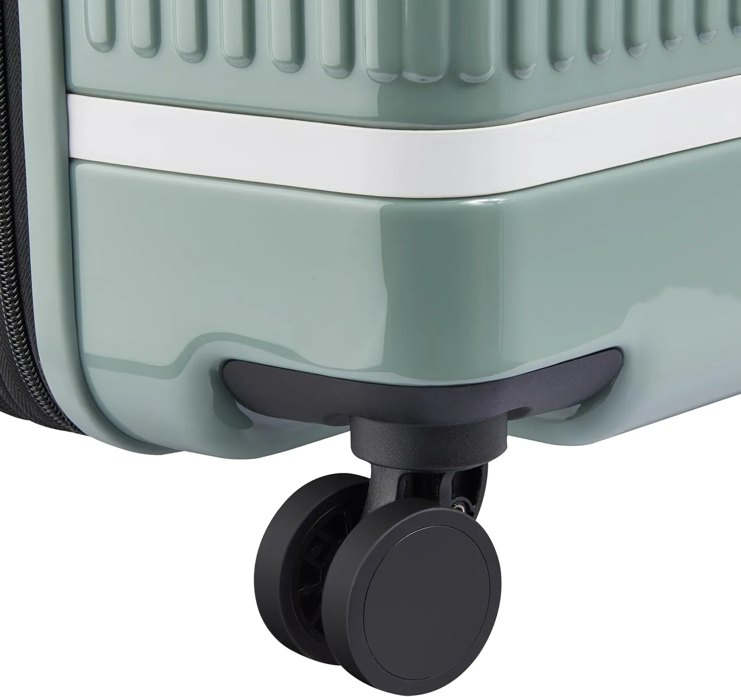 florence by mills Spin Me Away Hardside Expandable Luggage with Spinner Wheels, Sage Green, Checked-Large 29 Inch