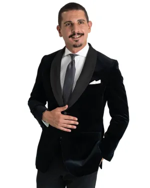 Gagliardi Printed Velvet Evening Jacket