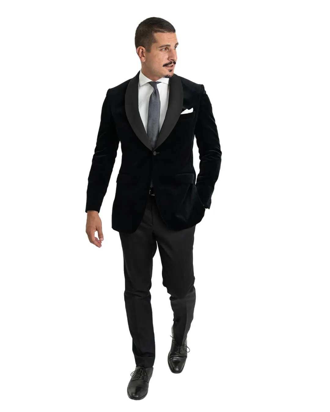 Gagliardi Printed Velvet Evening Jacket